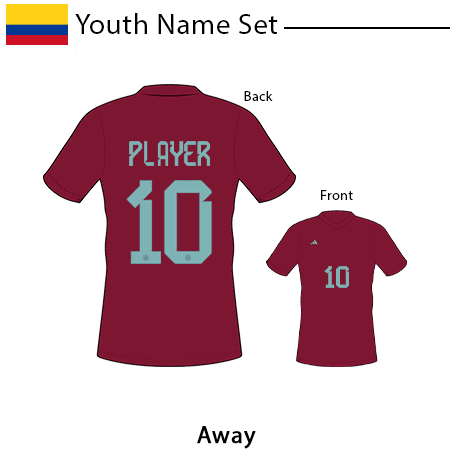 Colombia 2022 Youth Name Set