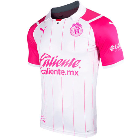 Puma Chivas Pink Cancer Awareness 2021-22 Men's Authentic Match Jersey