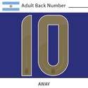 Argentina 2024 Adult Back Number