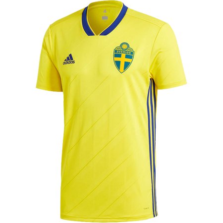 adidas Sweden 2018 World Cup Home Replica Jersey