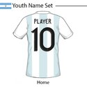 Argentina 2020 Youth Name Set