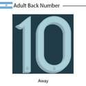 Argentina 2020 Adult Back Numbers