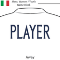 Italy 2023 Adult/Women/Youth Name Block