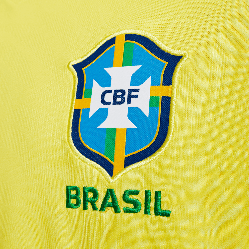 Nike Men Yellow Brazil CBF Stadium Home Jersey
