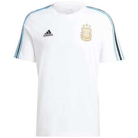 adidas Argentina Mens Short Sleeve 3-Stripe DNA Tee