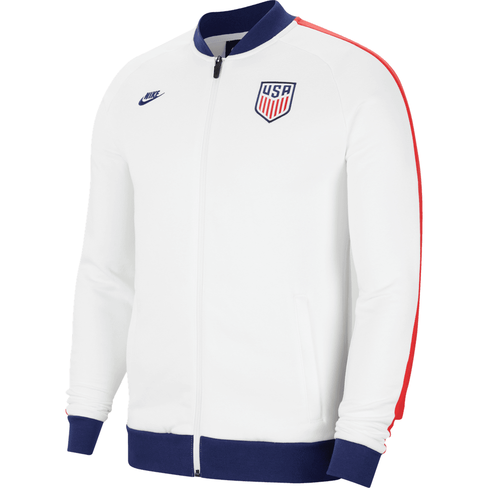 Nike Men's USA Soccer White Track Jacket | WeGotSoccer
