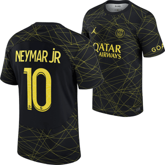 Nike Jordan PSG Neymar Jr. 2022-23 Youth 4th Stadium Jersey