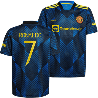 adidas Manchester United Ronaldo 3rd 2021-22 Youth Stadium Cup Jersey