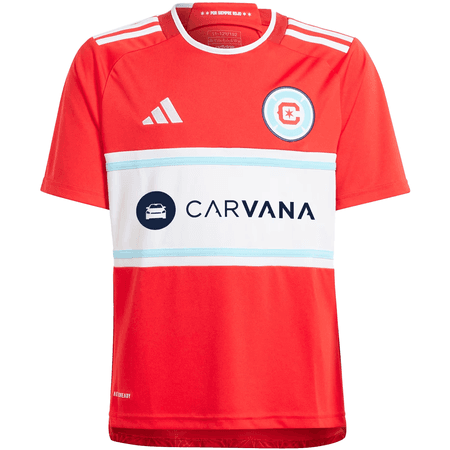 adidas Chicago Fire 2024-25 Youth Home Stadium Jersey