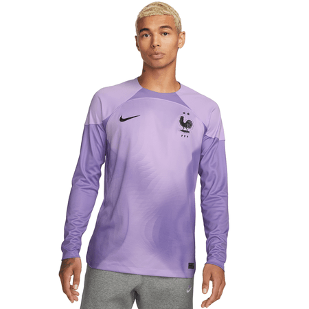 Nike France 2022-23 Mens Long Sleeve Goalkeeper Stadium Jersey