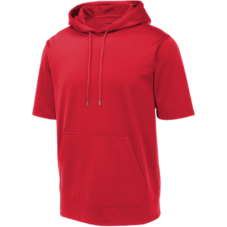 Sport-Tek Fleece Short Sleeve Hooded Pullover