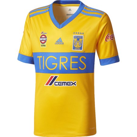 adidas Tigres Youth 2017-18 Home Replica Jersey