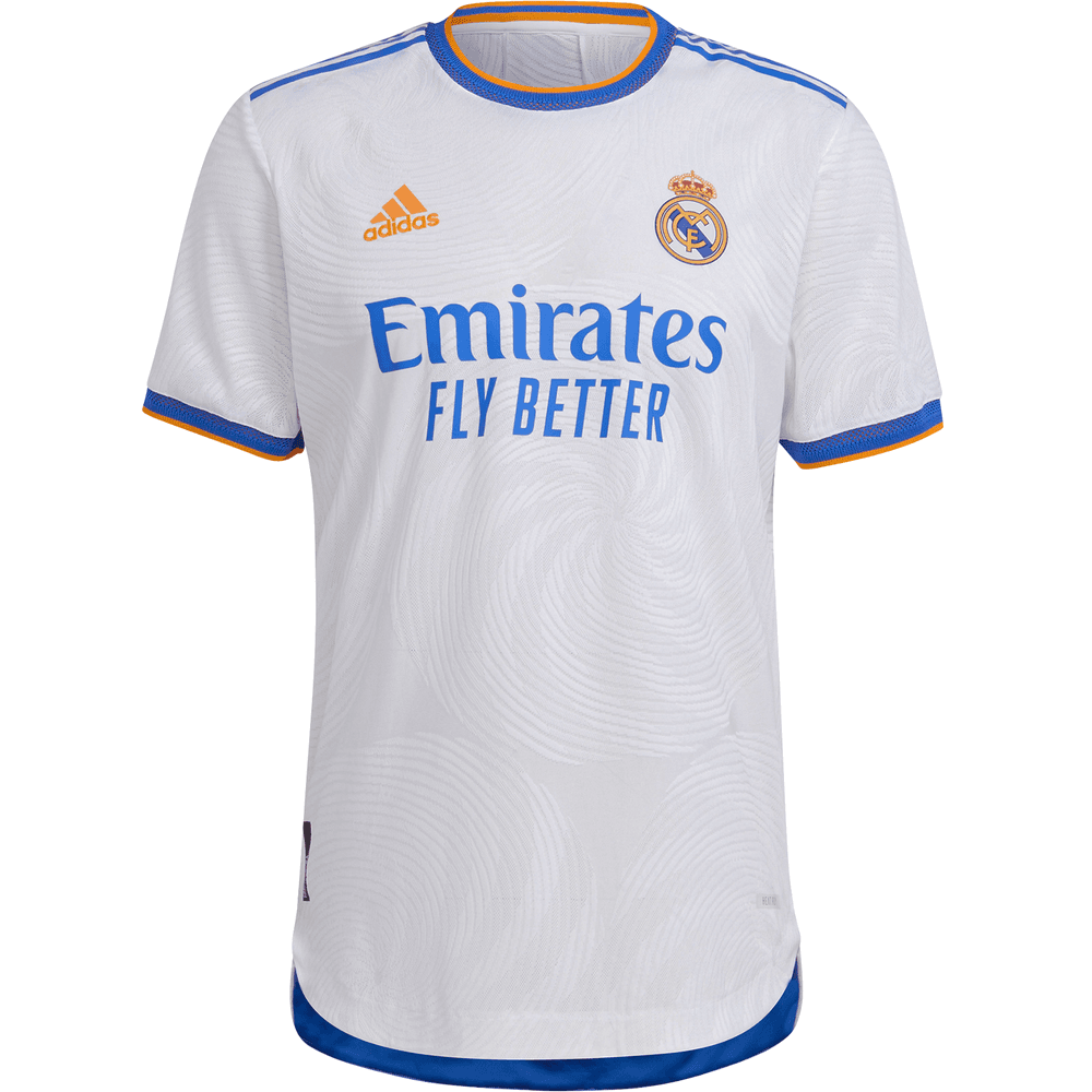adidas Real Madrid 2021-22 Men's Home Authentic Jersey ...