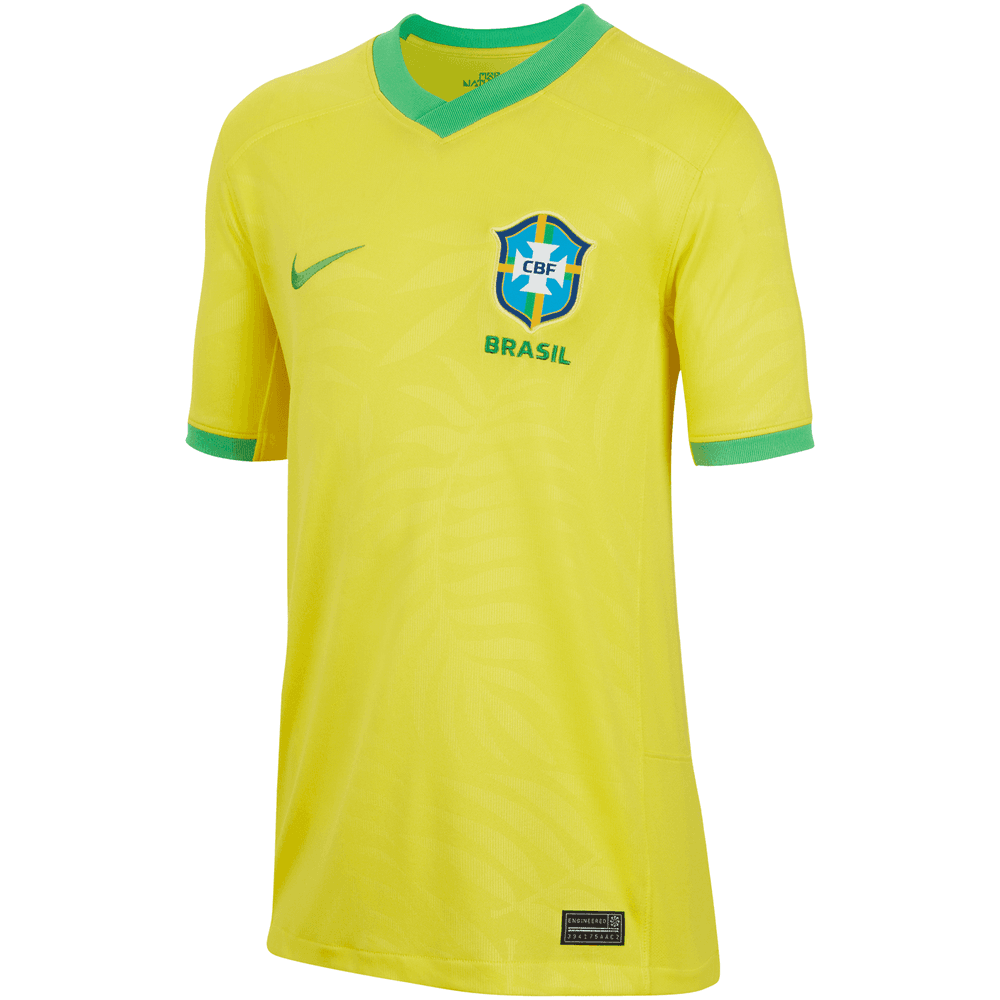 US$ 14.50 - 23-24 Brazil Home 1:1 Fans Soccer Jersey 没星 - m