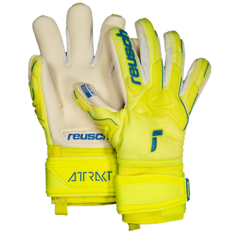 Reusch Attrakt Freegel Gold Finger Support Youth Goalkeeper Gloves