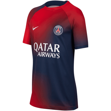 Nike PSG Youth Short Sleeve Academy Pro Pre-Match Top
