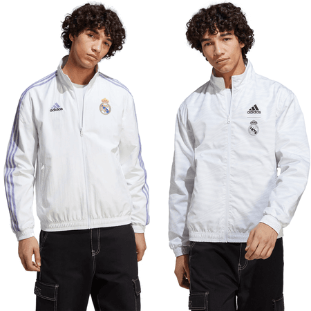 adidas Real Madrid 2022-23 Mens Reversible Anthem Jacket