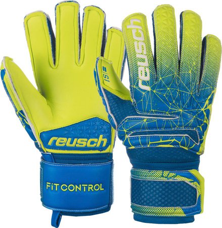 Reusch Kids Fit Control S1 Finger Support Goalkeeper Gloves