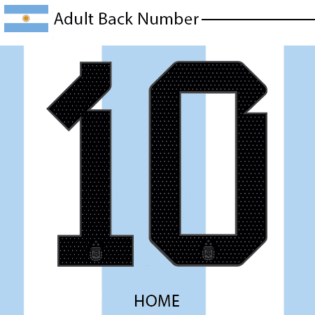 Argentina 2023 Adult Back Number