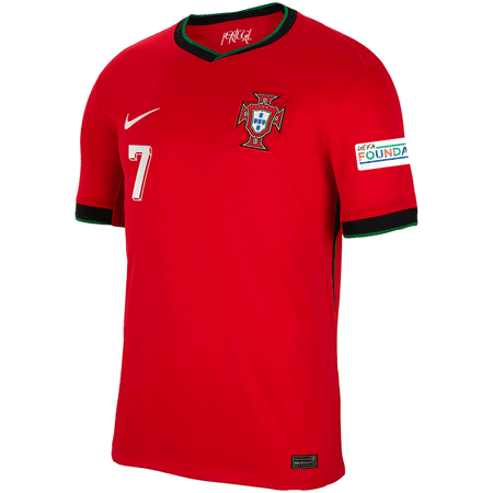 Nike Portugal Mens Home Stadium Ronaldo Jersey - EURO 2024 