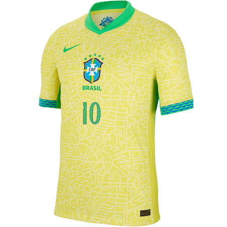 Nike Brazil Mens Home Authentic Match Neymar Jersey