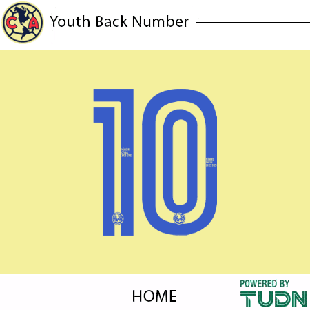 Club America 2022-23 Youth Back Number