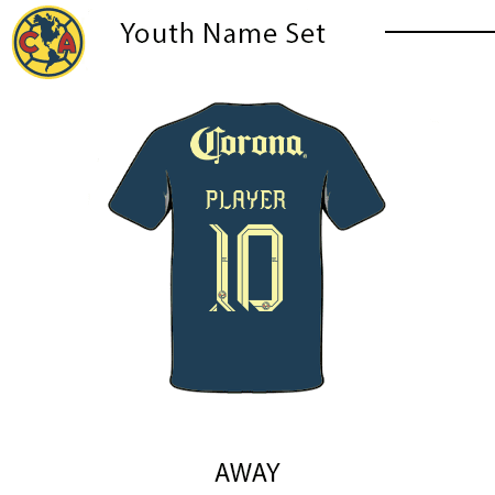 Club America 24-25 Youth Nameset