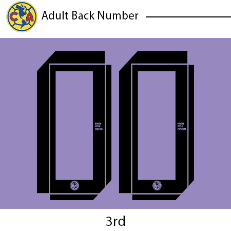 Club America 23-24 Adult Back Number