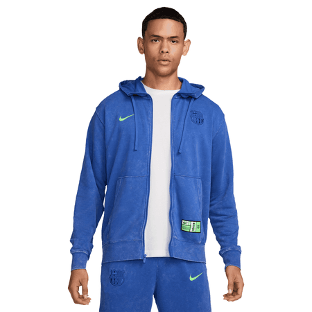 Nike FC Barcelona Mens 3rd French Terry Full-Zip Hoodie