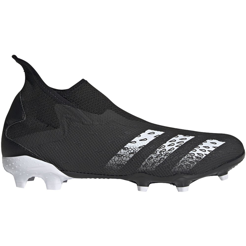 adidas Jr. PREDATOR FREAK.3 LACELESS Firm Ground Soccer Cleats, Black