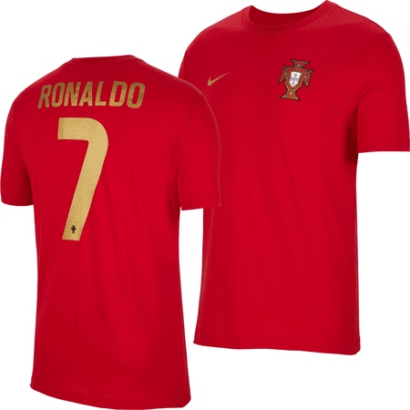 Nike 2020 Portugal Ronaldo CR7 Camiseta gráfica para Hombres