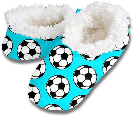 Snoozies Soccer Slippers