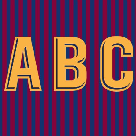 FC Barcelona 2018 Adult Letters