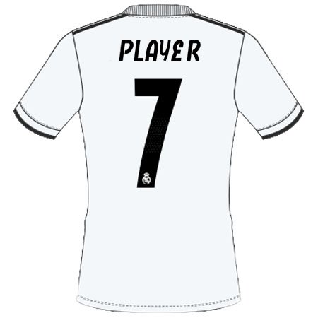 Real Madrid 2018 Adult Name Set Patch