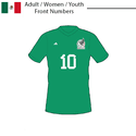 Mexico 2022 Adult/Women/Youth Front Number