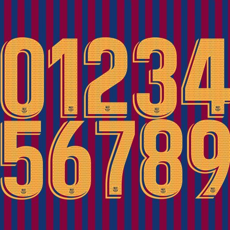 FC Barcelona 2018 Adult Numbers