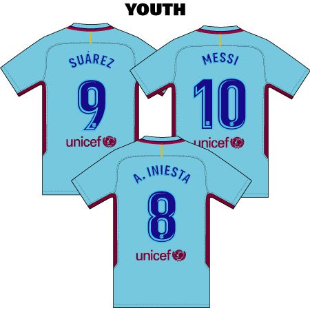 FC Barcelona 2017 Youth Name Set Patch