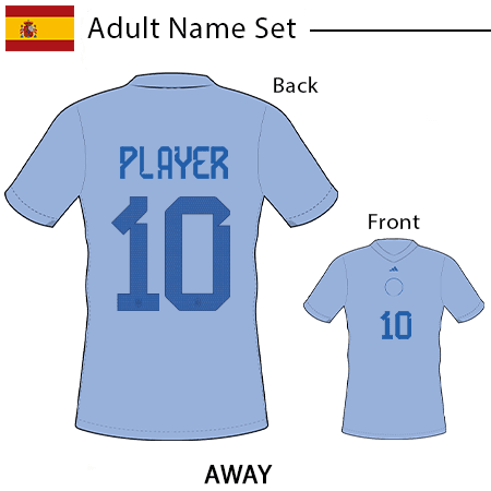 Spain 2022 Adult Name Set