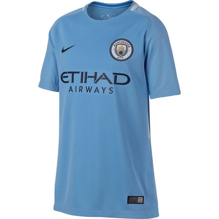 Nike Manchester City 2017-18 Youth Home Stadium Jersey