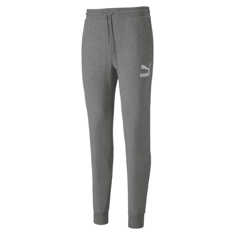 puma black and white sweatpants