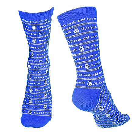 Real Madrid Text Crew Sock (Size 9-13)