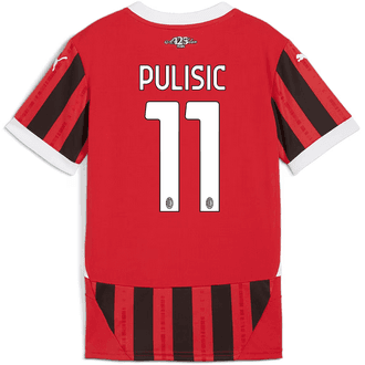 Puma AC Milan 2024-25 Youth Christian Pulisic Home Stadium Jersey