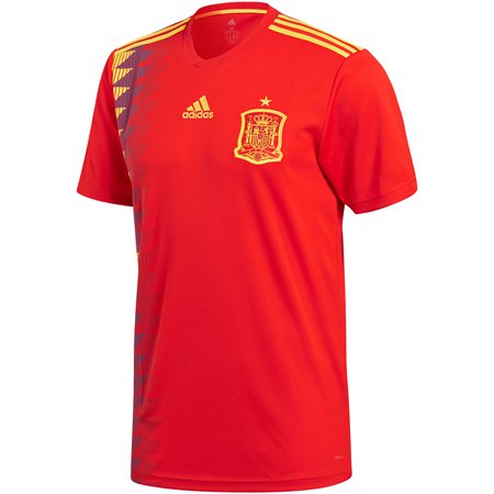 Spain home retro jersey soccer uniform men's first football tops
