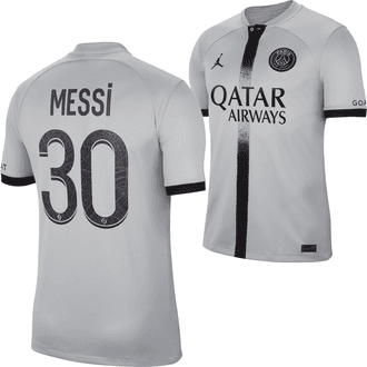 Nike Jordan PSG Lionel Messi 2022-23 Jersey de Visitante para Hombres