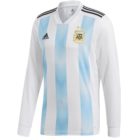 adidas Argentina 2018 World Cup Home LS Replica Jersey
