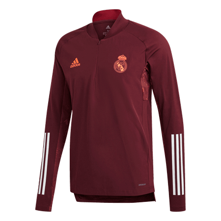 adidas Real Madrid Camiseta de Entrenamiento con Media Cremallera