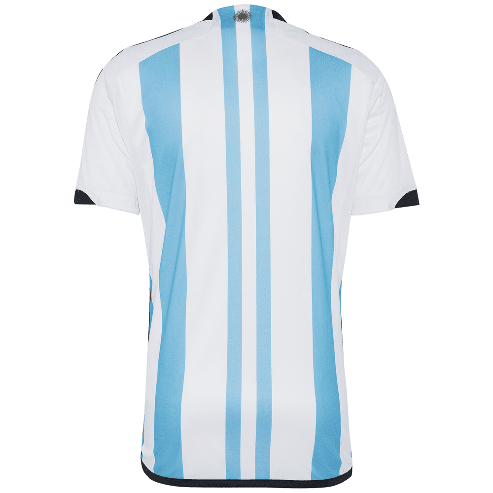 Lionel Messi Argentina Three Star 22/23 Home Jersey by adidas