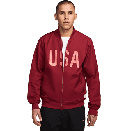Nike USA Mens Full Zip Woven Bomber Jacket