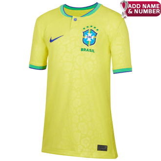 Nike Brazil 2022-23 Youth Home Stadium Jersey