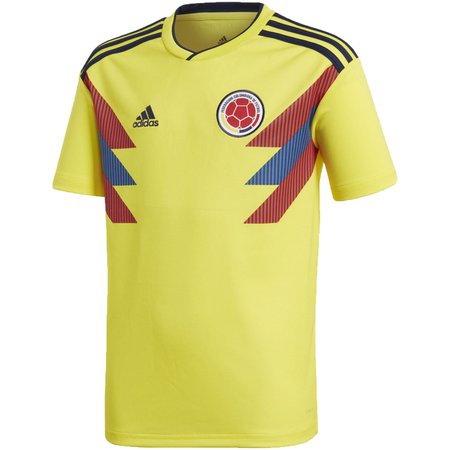adidas Colombia 2018 World Cup Youth Home Replica Jersey